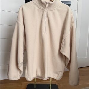 TNA Cream Half-Zip Fleece Jacket